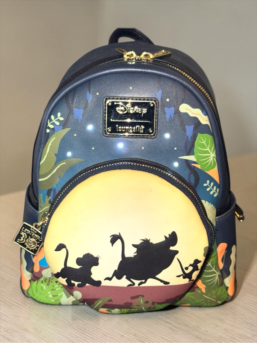 Loungefly The Lion King 30th Anniversary Hakuna Matata Silhouettes Mini Backpack